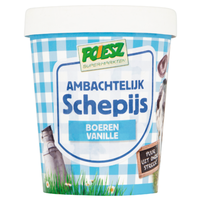 Poiesz Ambachtelijk Schepijs Boeren Vanille 500 ml