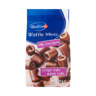 Bahlsen Mini Melkchocolade Wafelrolletjes