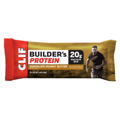 Clif Bar Builder's protein chocolate peanut but