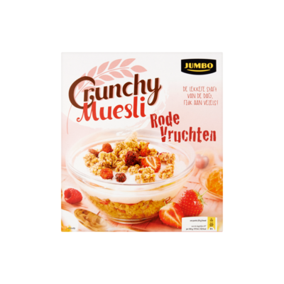 Huismerk Crunchy Muesli Rode Vruchten