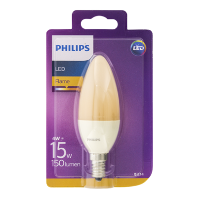 Philips Lamp LEDFlame 15W B38 E14 230V
