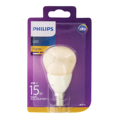 Philips Lamp LEDFlame 15W P48 E14 230V