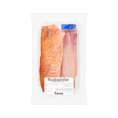 Fishes Roodbaarsfilet met Huid 2 Stuks