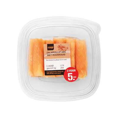Coop Zalmrolletjes Met Roomkaas