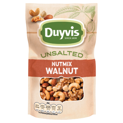 Duyvis Unsalted Noten Nutmix Walnut 125g