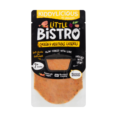 Kiddylicious Little Bistro Kip & Groenten Ovenschotel 7+ Maanden