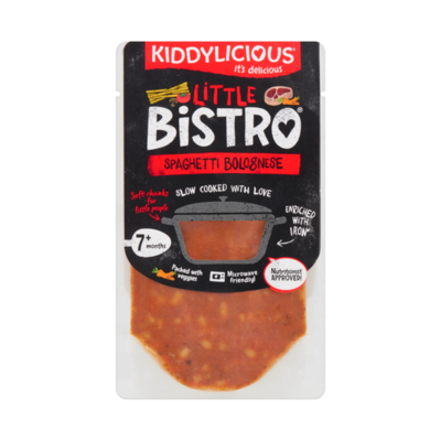 Kiddylicious Little Bistro Spaghetti Bolognese 7+ Maanden