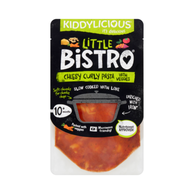 Kiddylicious Little Bistro Gekrulde Pasta met Groenten en Kaas 10+ Maanden