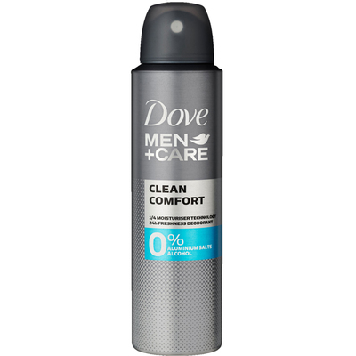Dove Men + care deodorant clean comfort 0%