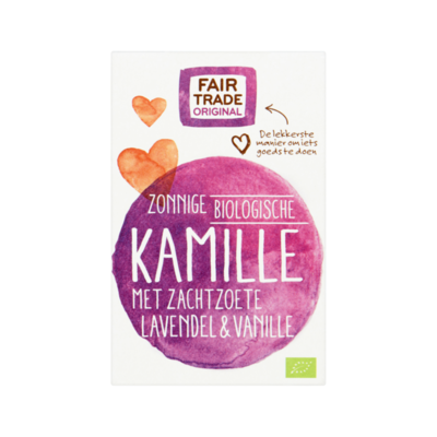 Fair Trade Original Biologische Kamille met Lavendel & Vanille 20 zakjes à