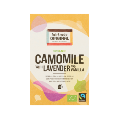 Fairtrade Original Organic Camomile with Lavender and Vanilla 20 Zakjes