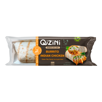 QiZiNi Burrito de Luxe Burrito Indian Chicken
