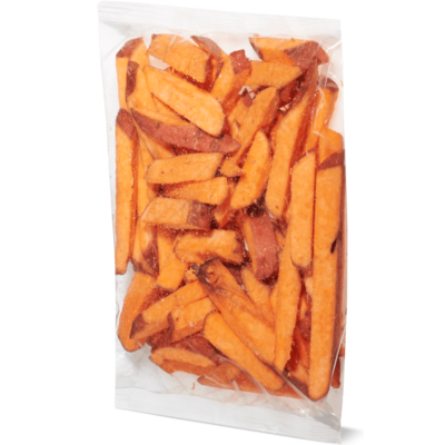 Huismerk zoete aardappel friet