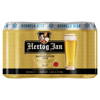 Hertog Jan pils gekoeld blik
