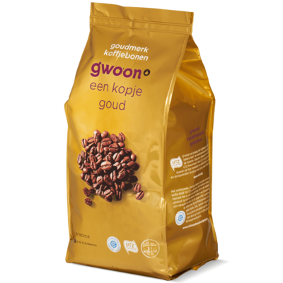 g'woon koffiebonen goudmerk 500 gram