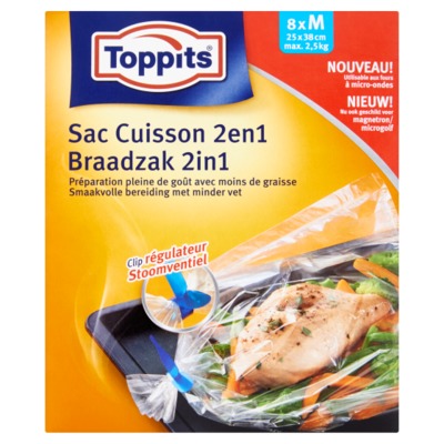 Toppits braadzakken 8 stuks