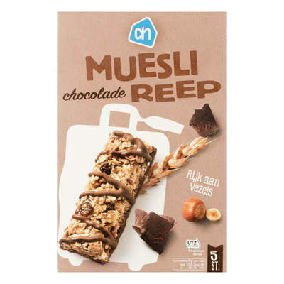 Huismerk Mueslireep chocolade