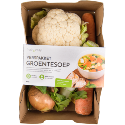 Fresh & easy Verspakket groentesoep