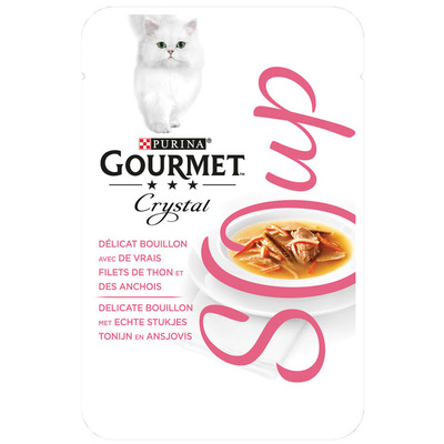 Gourmet Crystal soup met tonijn en ansjovis