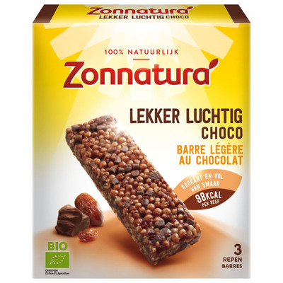 Zonnatura Lekker luchtig repen choco