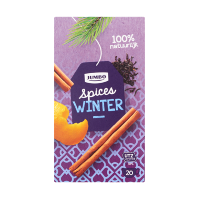 Huismerk Spices Winter Zwarte Thee 20 Stuks
