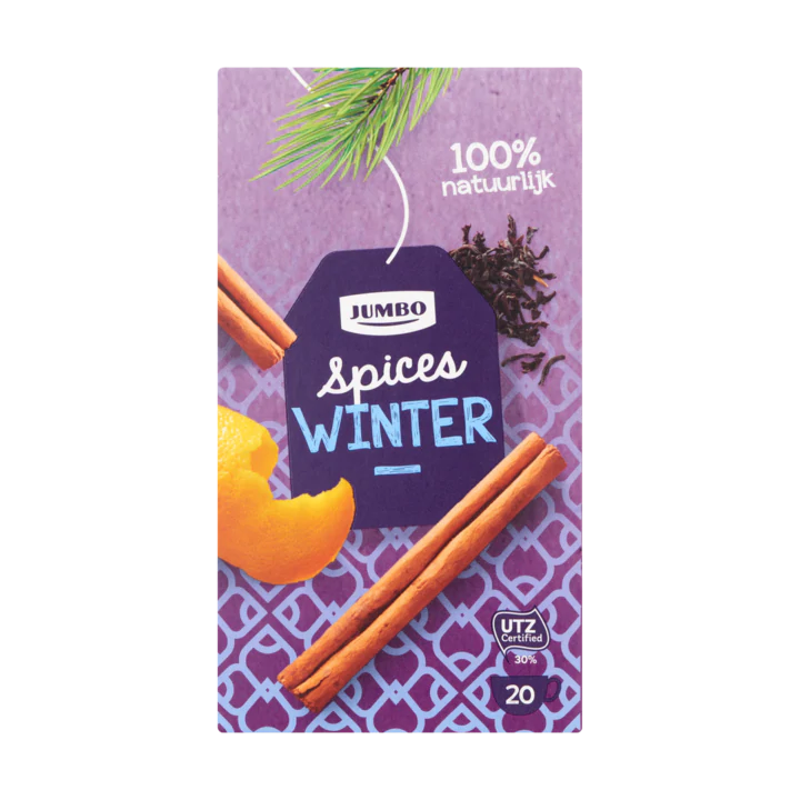 Huismerk Spices Winter Zwarte Thee 20 Stuks