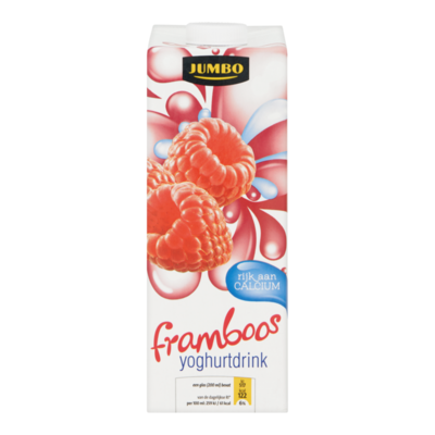 Huismerk Framboos Yoghurtdrink