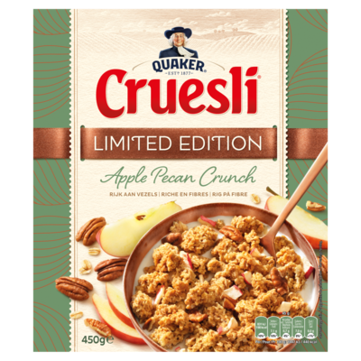 Quaker Cruesli appel pecan crunchy limited edition