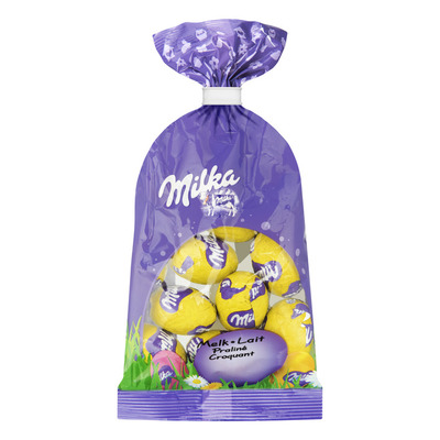 Milka Paaseitjes praline croquant