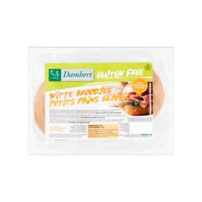 Damhert Nutrition Glutenvrije Witte Broodjes
