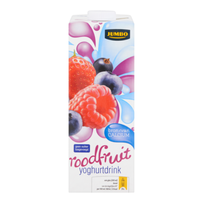 Huismerk Roodfruit Yoghurtdrink