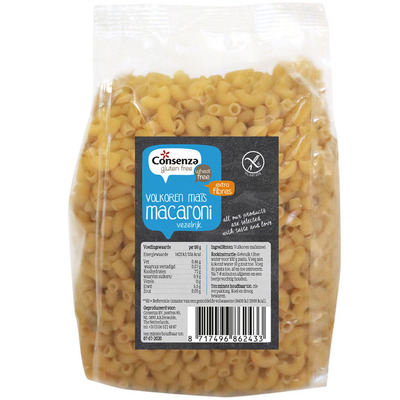 Consenza Volkoren maïs macaroni