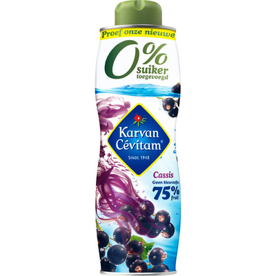 Karvan Cévitam Cassis 0% suiker toegevoegd