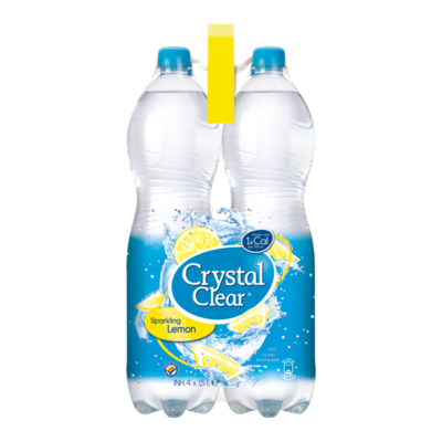 Crystal Clear Sparkling Lemon Multipack 4 Flessen