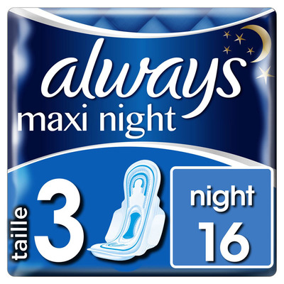 Always Maxi night maandverbanden met vleugels