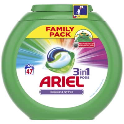 Ariel Pods Color & Style 47ct
