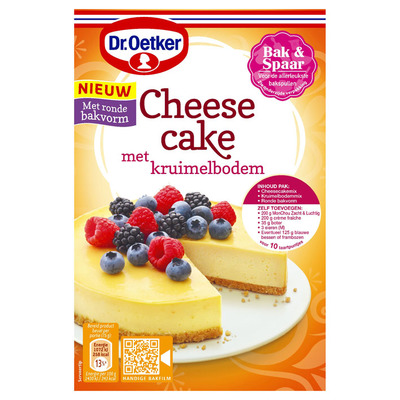 Dr. Oetker Cheesecake met kruimelbodem