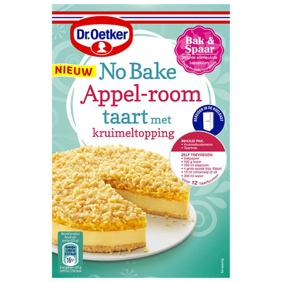 Dr. Oetker No bake appel-room taart