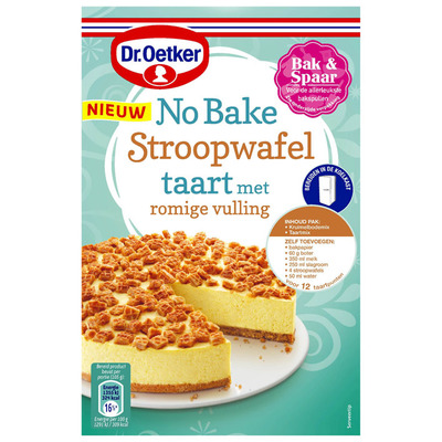 Dr. Oetker No bake stroopwafeltaart