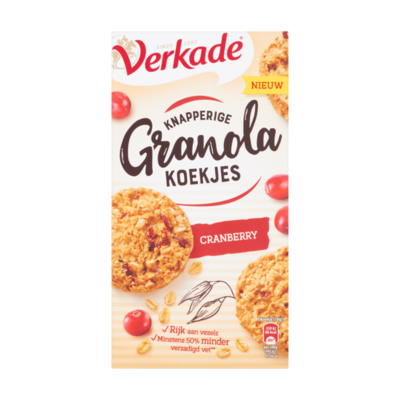 Verkade Knapperige Granola Koekjes Cranberry