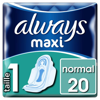 Always Maxi normal maandverbanden met vleugel