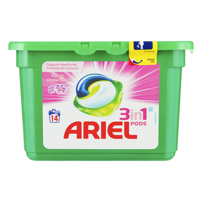 Ariel 3in1 pods fresh sensation pink wasmiddel