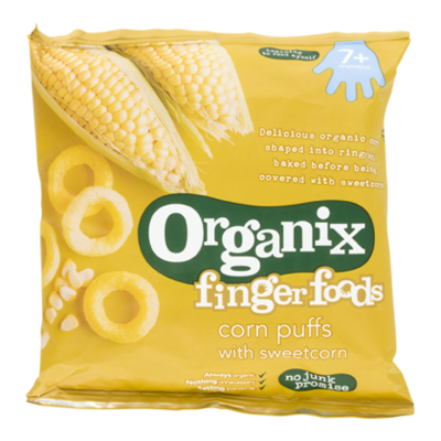 Organix Goodies Fingerfoods pfuffs sweetcorn