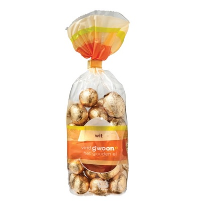 Huismerk paaseitjes wit