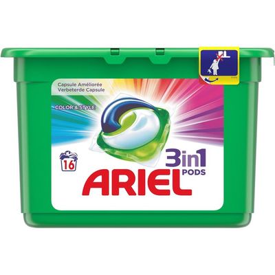 Ariel 3in1 pods kleur&stijl wasmiddel capsules