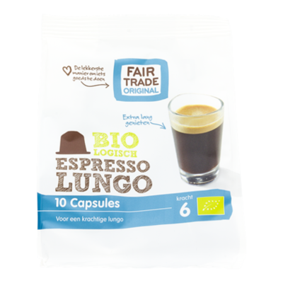 Fair Trade Original Koffiecapsules Lungo Bio
