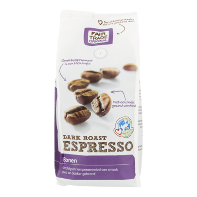 Fair Trade Original Koffiebonen Espresso Dark Roast Bio