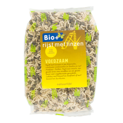 Bio+ Rijst met linzen