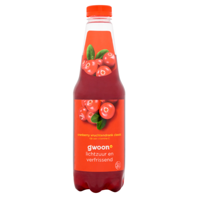 g'woon Cranberry Vruchtendrank Classic 1 L