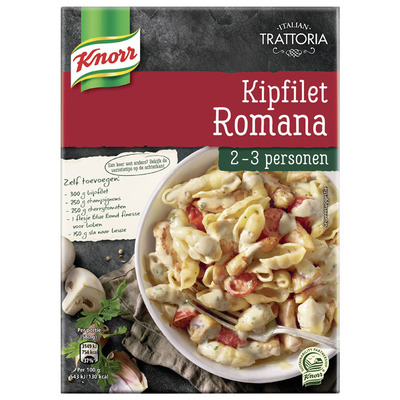 Knorr Trattoria kipfilet Romana